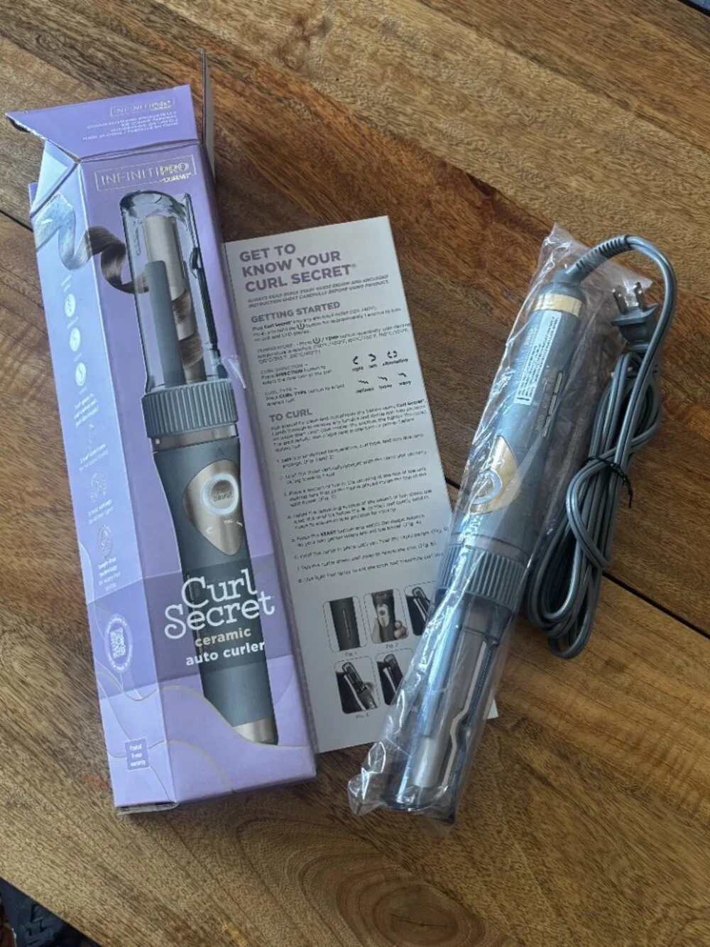 InfinitiPro Conair Curl Secret Ceramic Auto Curler New In Box - Picture 3 of 7